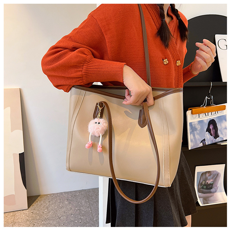 New Elegant Korean Style Women Crossbody Bag with Monogram Pattern and Solid Colors