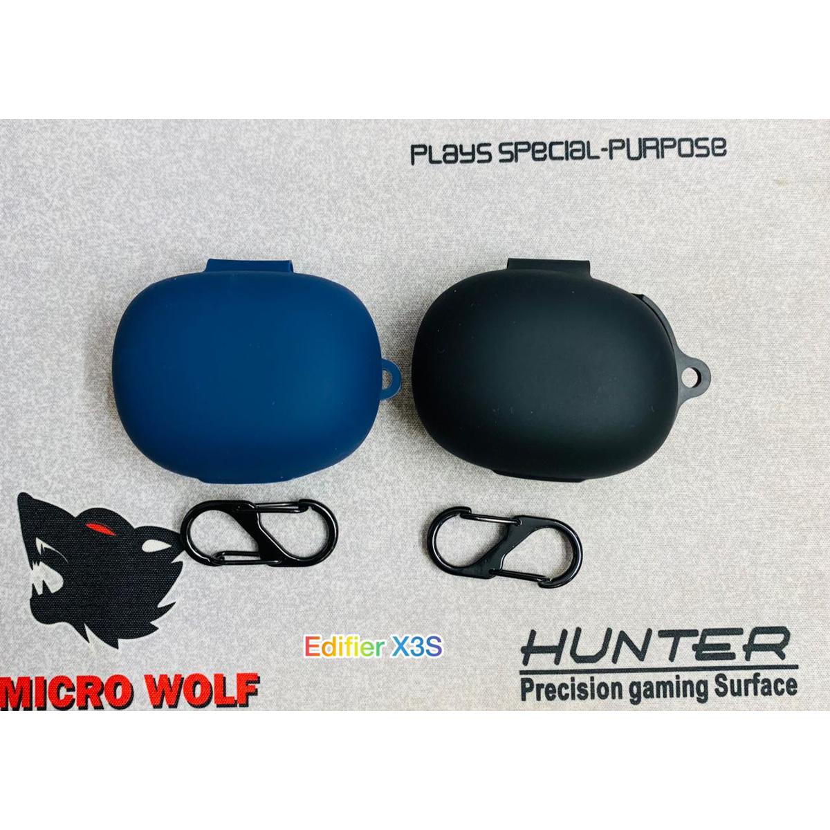 Edifier X3s Only cover Premium Artificial Carrying cover Shockproof Earbuds Protective Cover Box For Buds Soft Silicone Bluetooth Headphone Cover