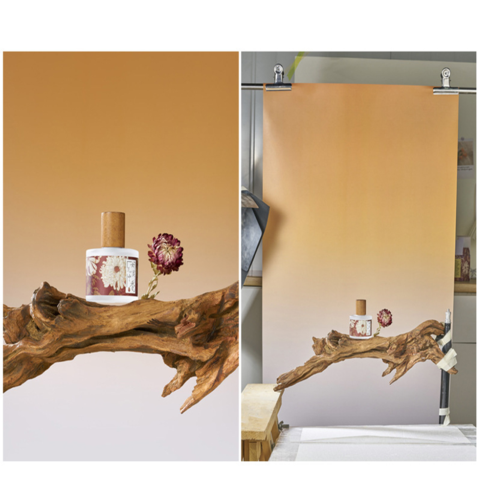 Room DIY Layer Background, Used For Waterproof PVC Coating 57X87cm Photo Background Gradient Solid Color Pure 2 Sided Camera Phone Working. 