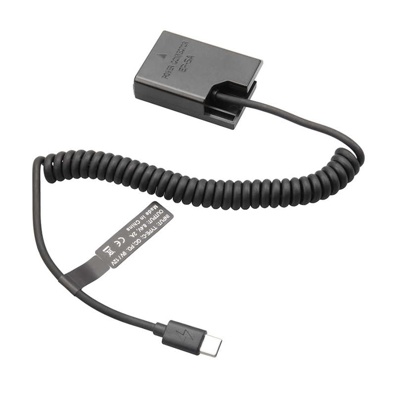 EL14 Dummy Coupler Battery Type-C Spring Cable for Nikon D3100 D3500 D5100 D5200 D5300 D5600 P7000 P7100 P7700 P7800 Replacement Accessories