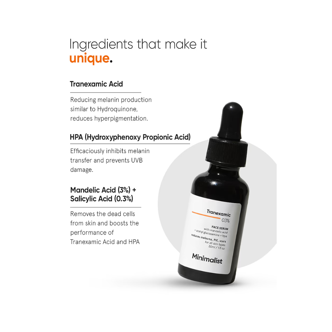 Minimalist Tranexamic 3% Face Serum - 30ml. 