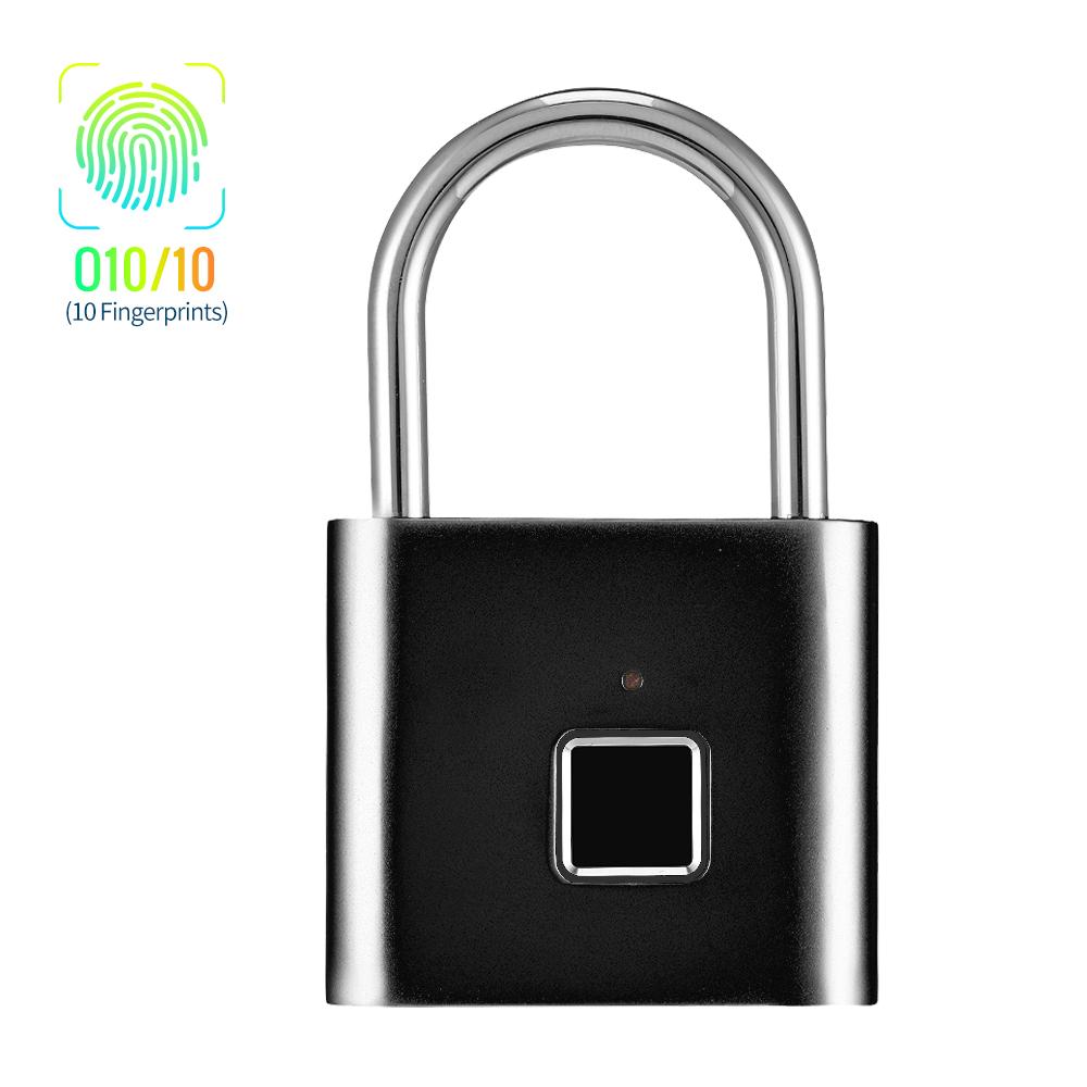 KOGEEK Smart Fingerprint Padlock Small Size Padlock Cabinet Fingerprint Lock Dormitory Anti-theft Lock O10/10. 