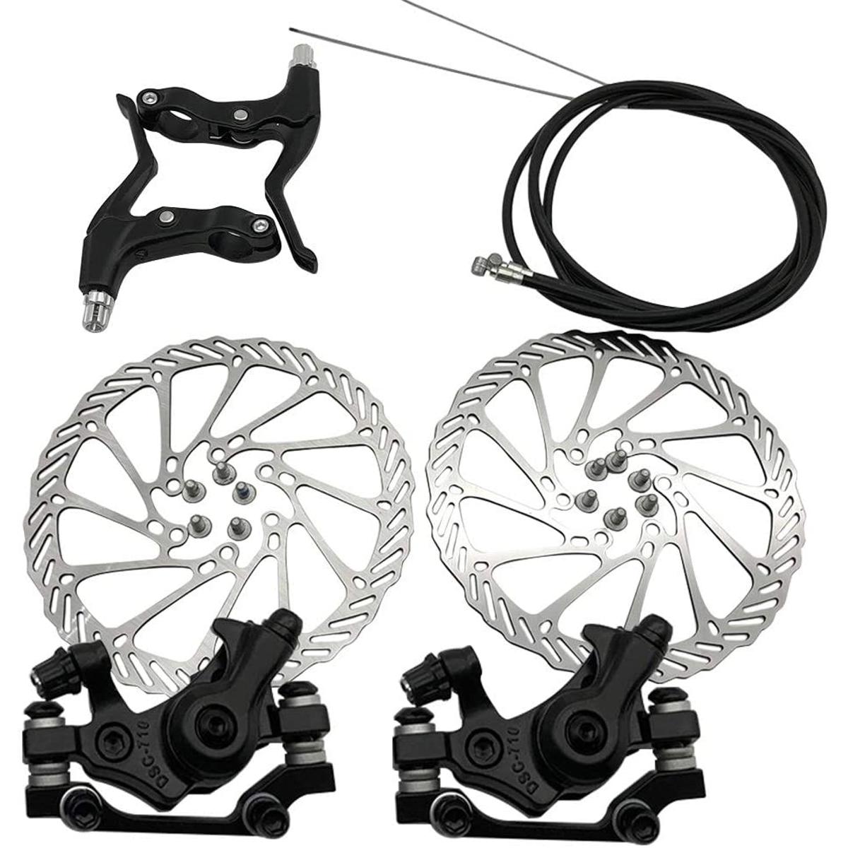 2pcs Bike Disc Brake Front Rear Disc 160 mm Rotor Brake Kit 12 Screws 2 Brake Handle Cable Kit for Mountain Road Bike Riding Bicycle Parts Daraz .bd