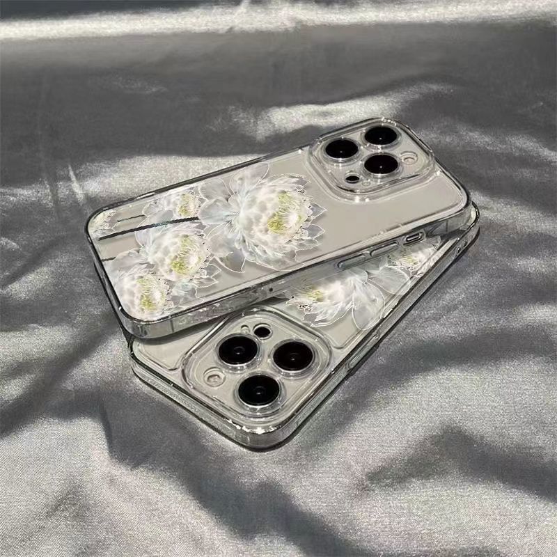 Dok Bua Kao Phone Case Applicable OPPOReno10pro Space Shell A1pro Transparent Findx6/A58x/57. 