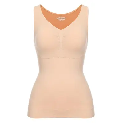 Tank Tops for Women with Built in Bra Shelf Bra Casual Wide Strap Basic  Camisole Sleeveless Top Shaper with Removable Bra