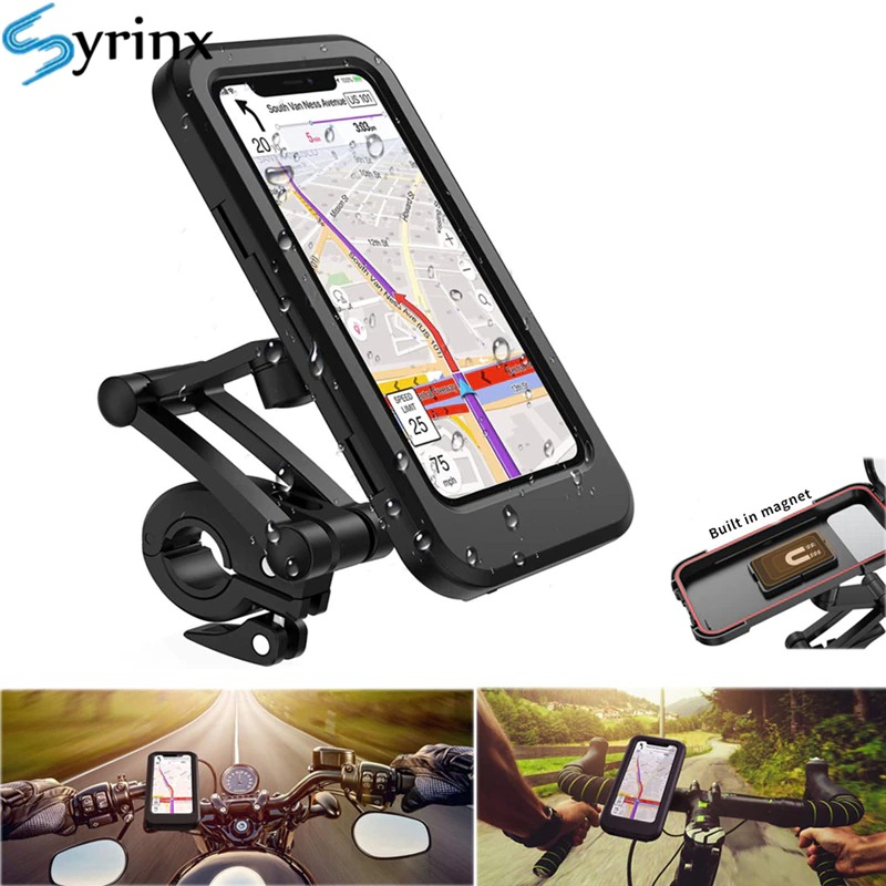 Adjustable Waterproof Motorcycle Bike Phone Holder Case stand motor bicycle Phone Holder. 