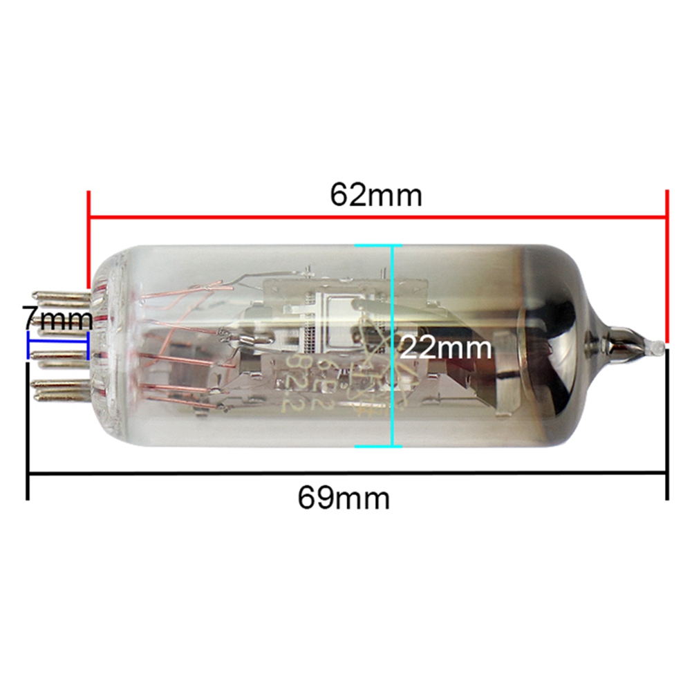 6E2 Amplifier Valve Electronic Indicator Tube Replace EM84 for Enhance Amplified Speaker Tone Quality Vacuum Tube 2Pcs. 
