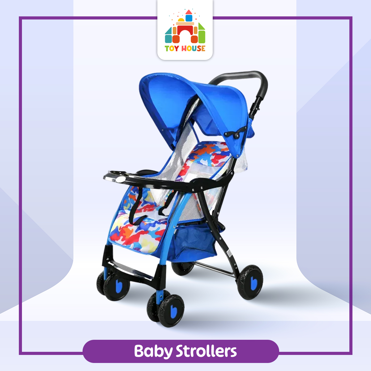 Soft mesh support Baby Stroller 722c Pram - Red