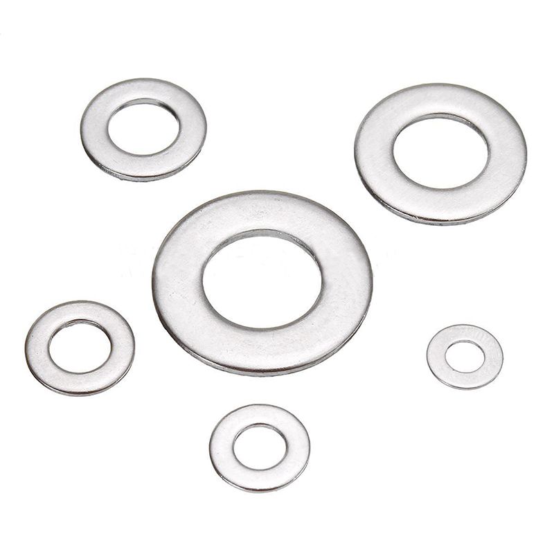 Practical Product Metric Washer Mixed (200 Pack) M3 M4 M5 & M6 Form A Thick Flat Washers Stainless Steel. 