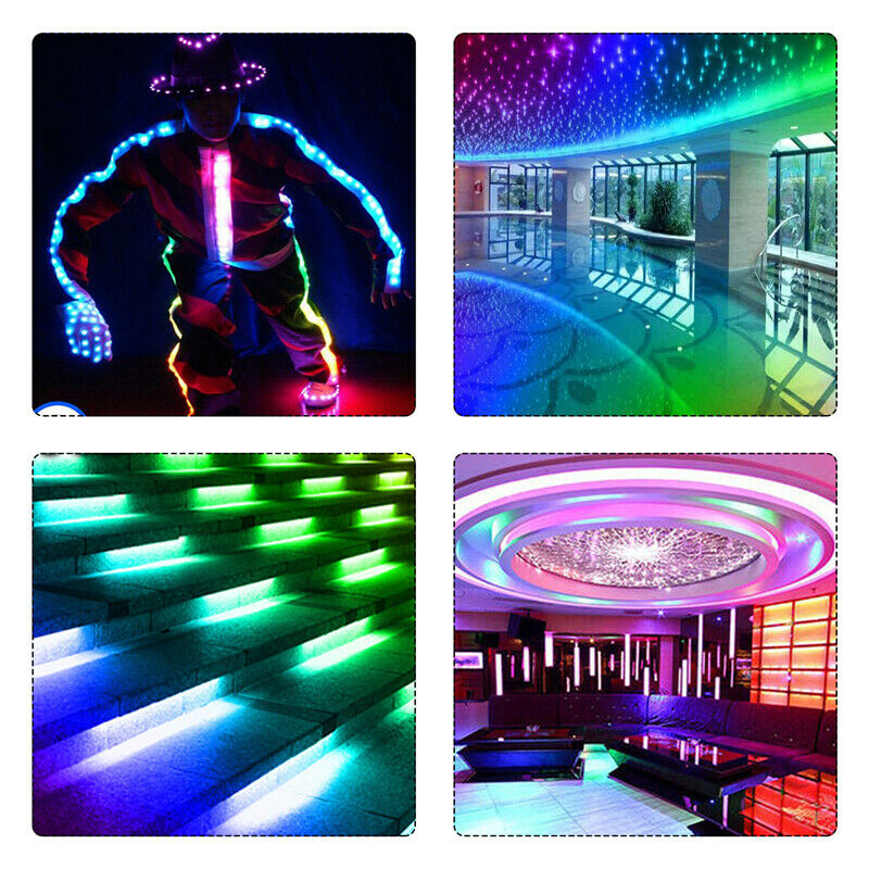 Ws2812B 5050Smd 144 Led Light Strip with Built-In Rgb Ic Individual Addressable Dc. 