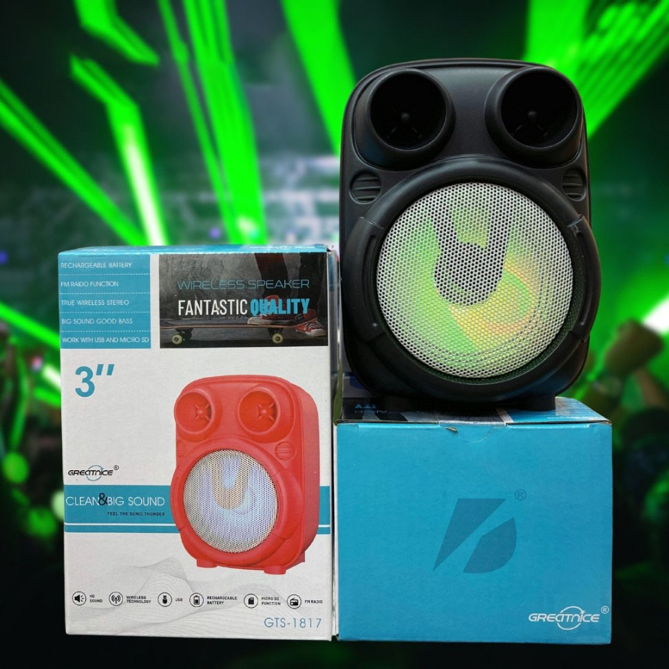 GREATNICE GTS-1817 Bluetooth, USB, TF Card & FM Radio Supported RGB Lighting Speaker. 