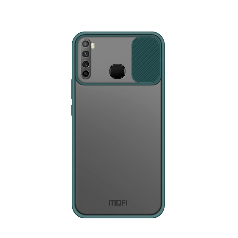For Infinix X652 / S5 / S5 Lite MOFI Xing Dun Series Translucent Frosted PC + TPU Privacy Anti-glare Shockproof All-inclusive Protective Case(Black)