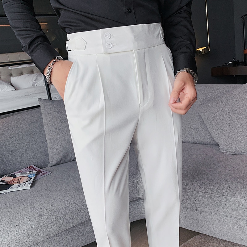 Casual Suit Pants Belt 