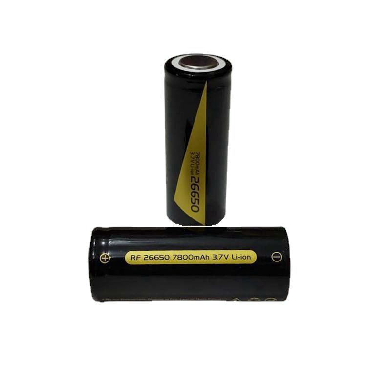 Large capacity 26650 lithium battery 7800mAh mAh 3.7V rechargeable battery strong light flashlight replacement battery wholesale. 