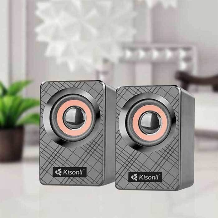 KISONLI KS-01 USB Multimedia Speaker For Laptop Desktop 2 KISONLI KS-01 USB Multimedia Speaker For Laptop Desktop - KISONLI KS-01 USB Multimedia Speaker For Laptop Desktop buy online Bangladesh Gadget Corner