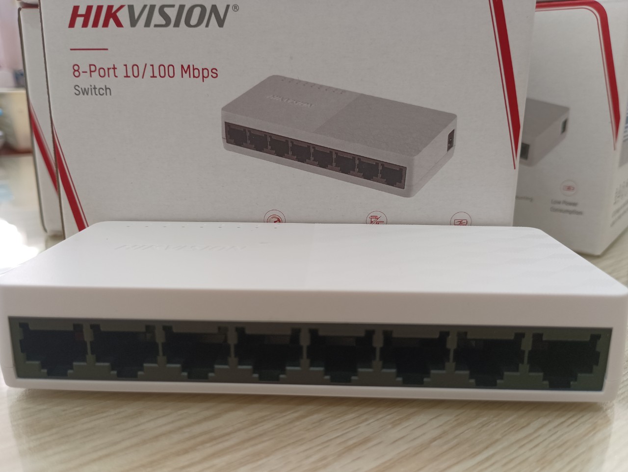 Hikvision 8 Port Switch Model DS-3E0108D-E 8 Port Fast Ethernet Unmanaged Desktop Switch, Hikvision Switch. 