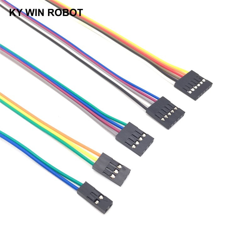 【happy one】Dupont line 20cm 2.54mm Female 2P/3P/4P/5P/6P/7P/8P/9P/10P/12P Color Breadboard Cable Jump Wire For Arduino. 