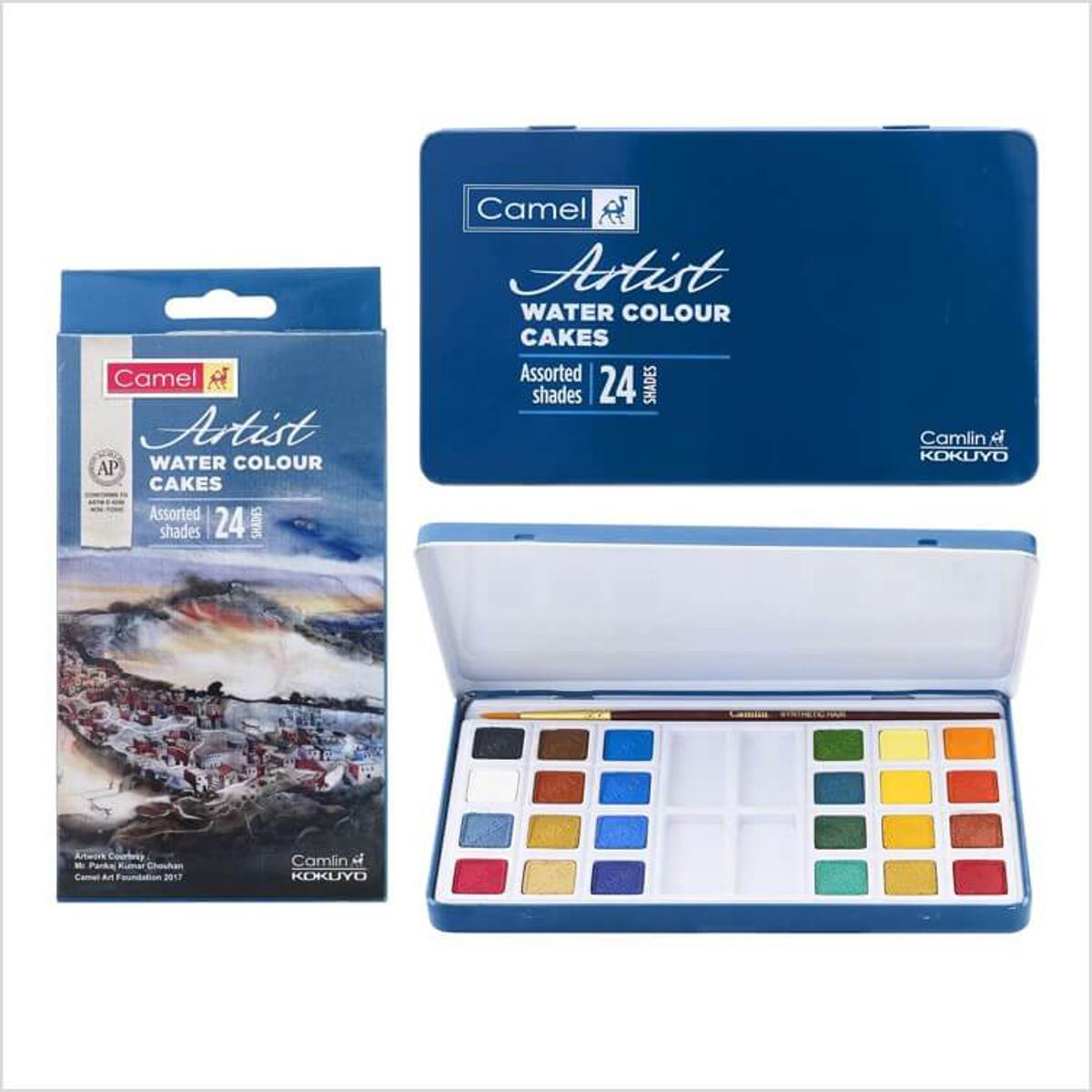 Camel Artist Water Colour Cakes Set - Pack of 48 shades by Anmol Art &  Frames, Multicolour : Amazon.in: Home & Kitchen