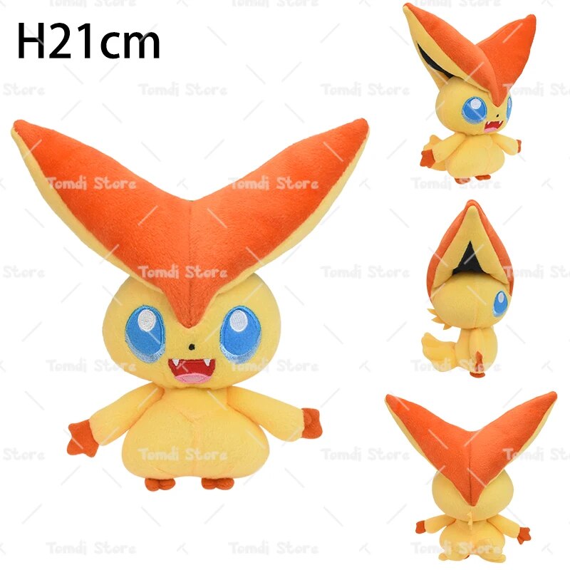 Pokemon Plush Tepig Victini Snivy Emolga Scorbunny Yamper Raboot Alolan Marowak Sleeping Vaporeon Smoliv Lechonk Stuffed Toys. 