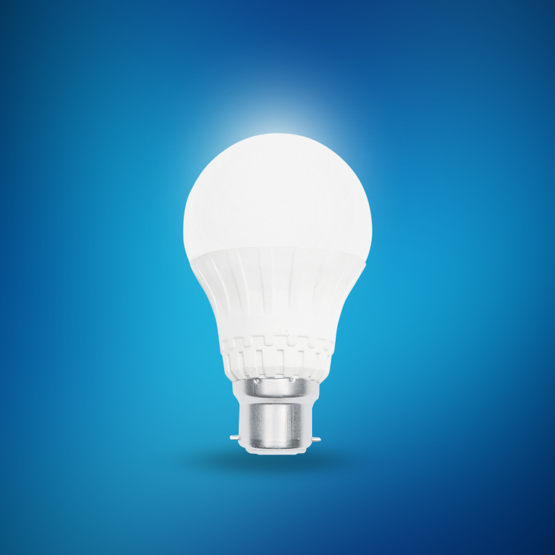 9 Watt Ac Led Bulb -  Rgb Light warm color. 