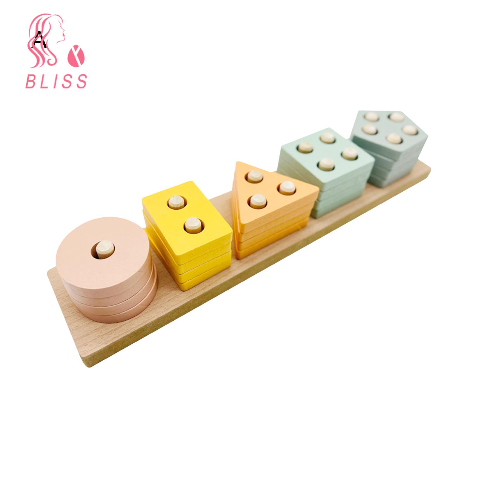 Bliss Made of high-quality environmentally friendly wood with smooth edges and bright colors, ensu g long-lasting durability and safety. Kids will love this large, thick block because it's easy to handle and assemble.. 