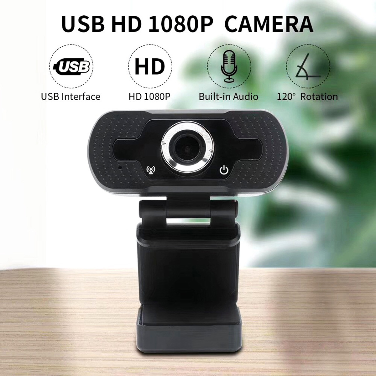 Webcam Full HD 1080P Webcam For Online Teaching Video Calling Recording Web Cam Computer PC Laptop Camera. 