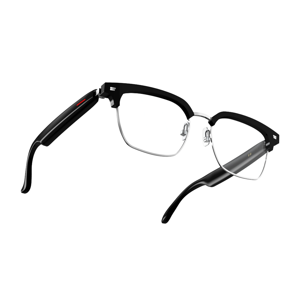 Smart glasses: blue light filtering polarized sunglass lenses audio built-in mic & speakers touch & voice assistant