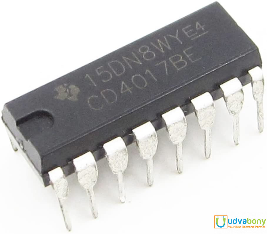 2Pcs- CD4017BE CD4017 CD-4017 4017 DIP-16 Pin Dual In Package Sound Controlled Toggle Switch Using Decade Counter IC Breadboard Friendly IC Electrical Circuitry & Parts. 