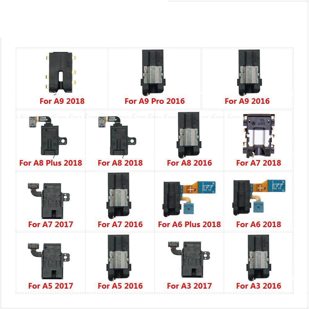 Headphone Jack Ear Earphone Audio Parts for Samsung Galaxy A3 A5 A6 A7 A8 Plus A9 Pro 2016 2017 2018 Port Connector
