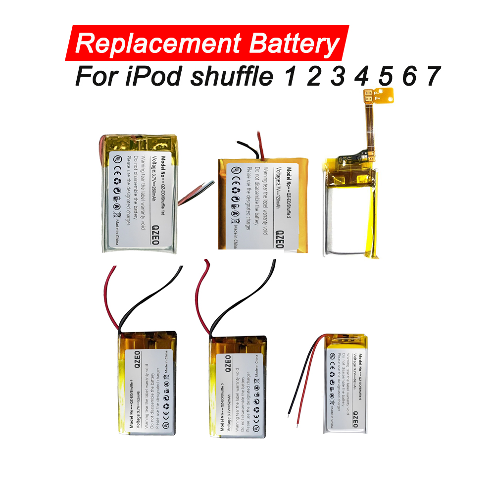 Replacement Battery For iPod Shuffle 1 2 3 4 5 6 7 1th 2th 3th 4th 5th 6th 616-0274 616-0278 A1112 A1373 A1204 A1271