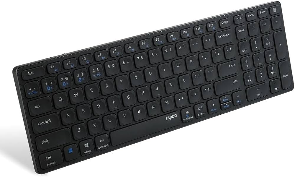 RAPOO E9350G DARK GREY Multi-Mode Wireless Keyboard. 