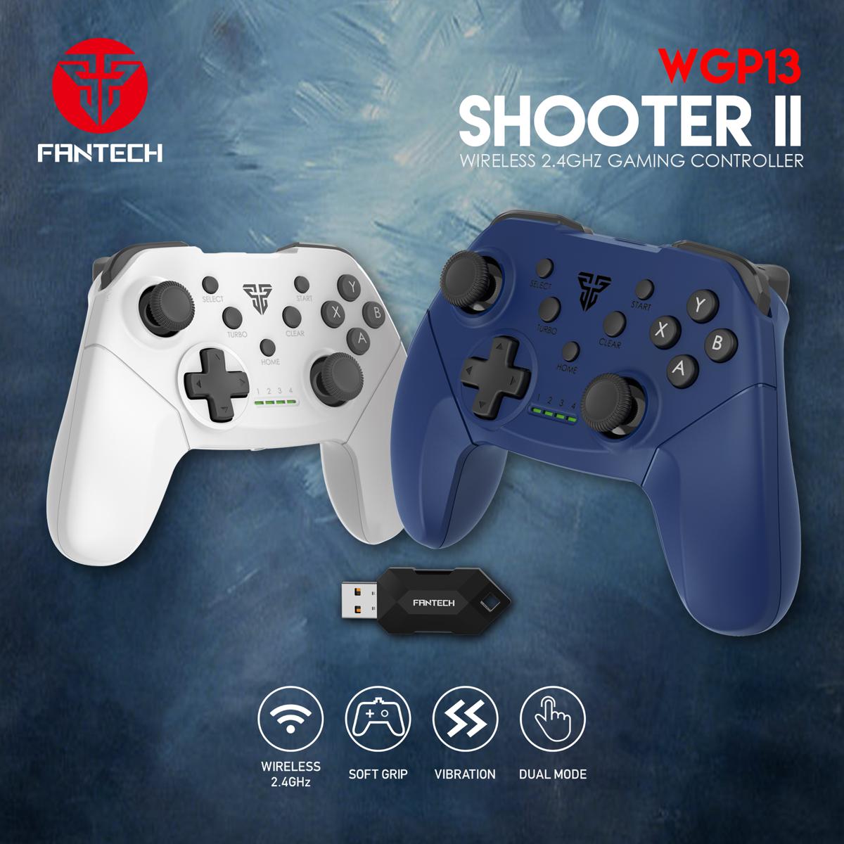 FANTECH WGP13 2.4G Wireless Gamepad For Windows PC,PS3 Turbo Vibration Control Joystick. 