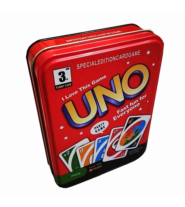 UNO Classic Family Fun luxury Version Card Game In Steel Box | Daraz.com.bd