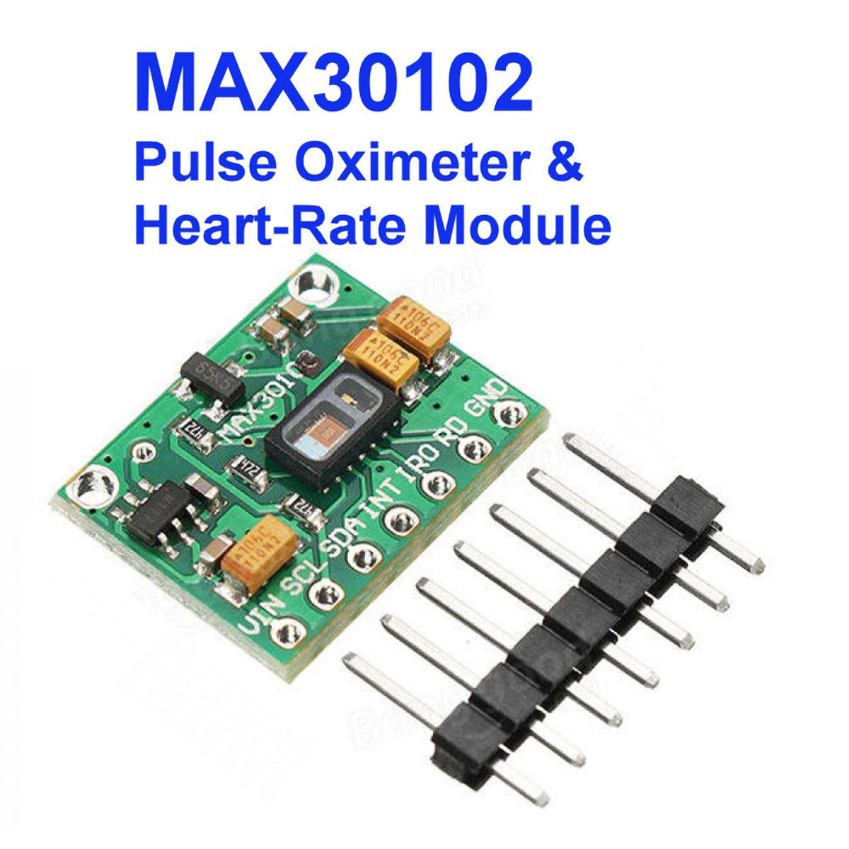 MAX30102 MAX 30102 Heart Rate Oximeter Sensor Arduino Module Pulse Oximeters Development Board Sensor Module With 7 Pin Cables Connections Header