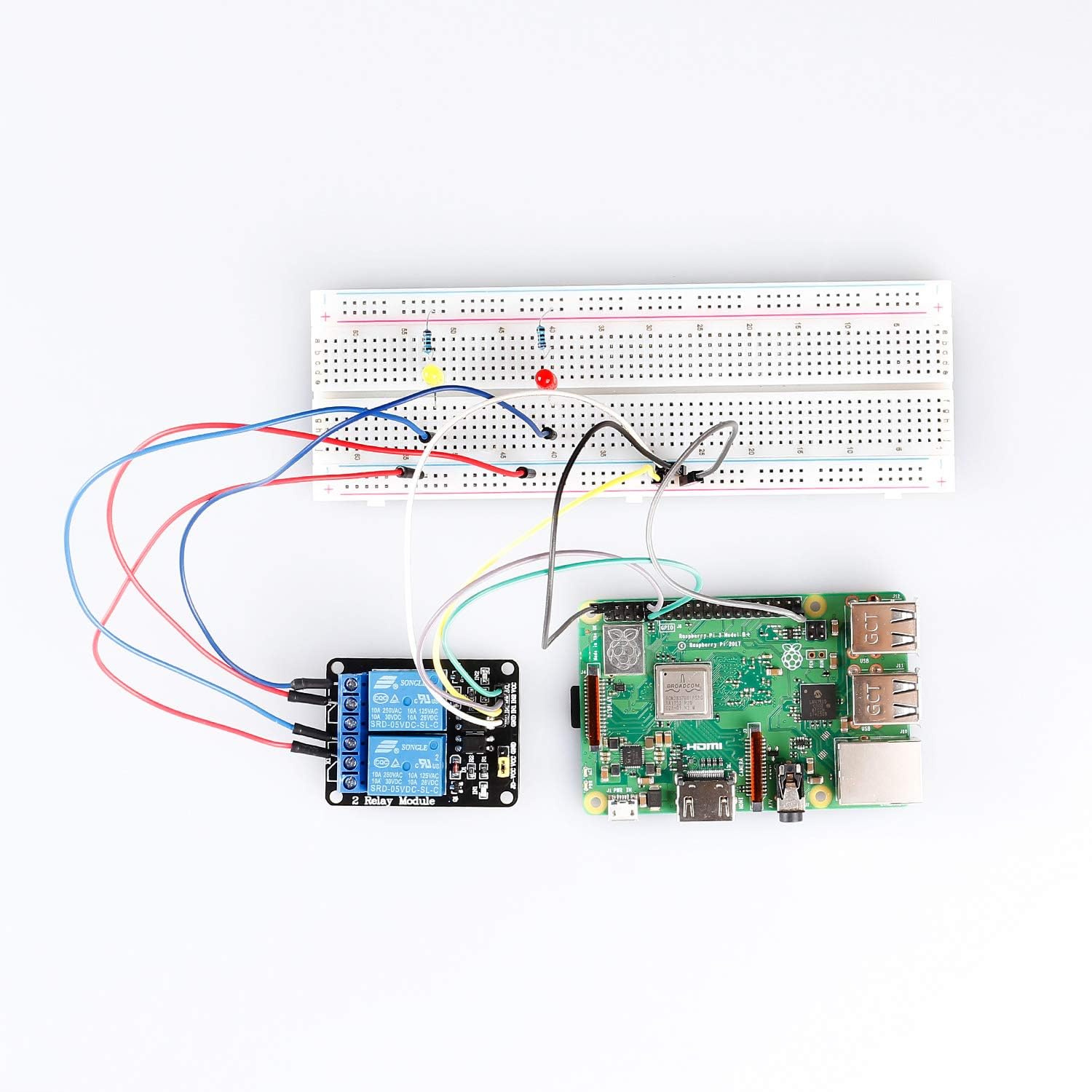 2 Channel DC 5V Relay Module with Optocoupler Low Level Trigger Expansion Board Compatible with Arduino R3 MEGA 2560 1280 DSP ARM PIC AVR STM32 Raspberry Pi. 