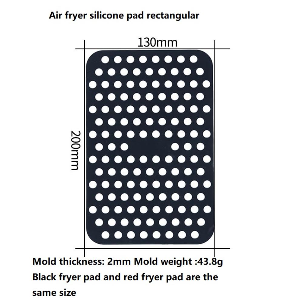 Food-grade Silicone pad Versatile Easy-to-clean Rectangular air fryer Heat-resistant DIY air fryer for Home cooking Baking and roasting Grilling and frying DIY cooking Suitable for all skill levels