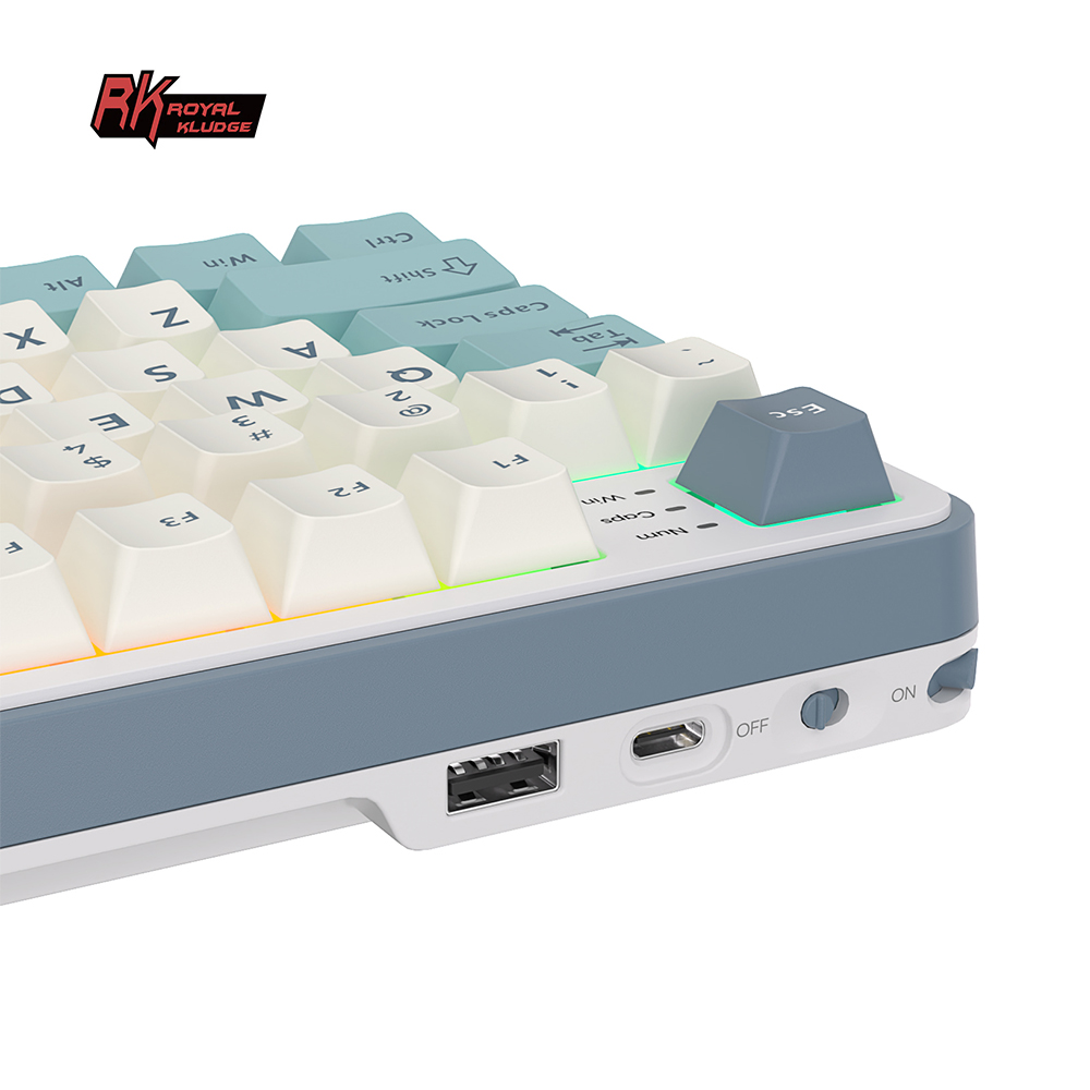 RK Royal Kludge RK S98 98 Key Tri-Mode RGB Wired Bluetooth 2.4G Wireless Mechanical Keyboard With TFT Screen. 