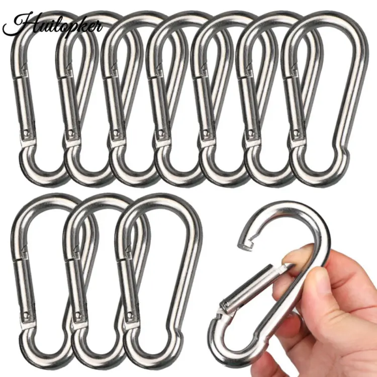 10pcs Plastic Key Chain Holders Clasps Plastic Clip Snap Hook Loop