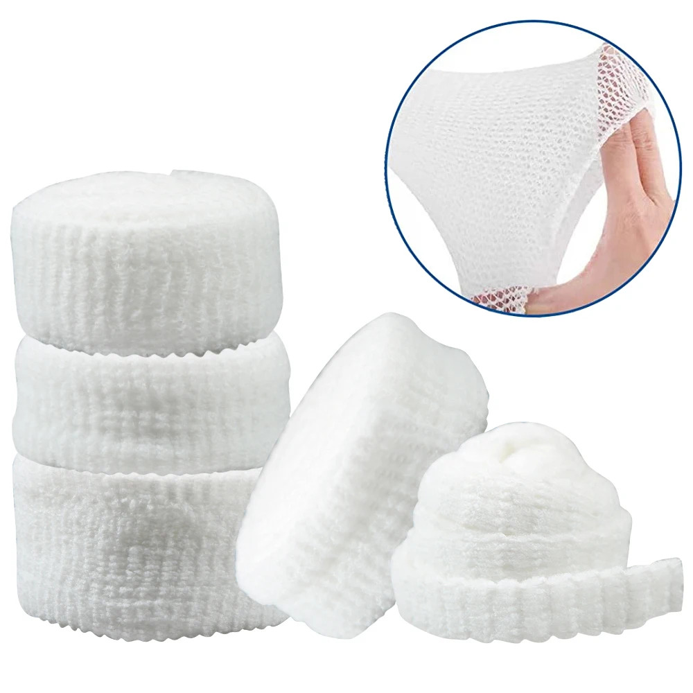 【Xiaofeng】New Net Tubular Bandage Elatic Meh Wound Dreing Tubing Gauze Breathable Bandage tretch Tube for Writ Elbow. 