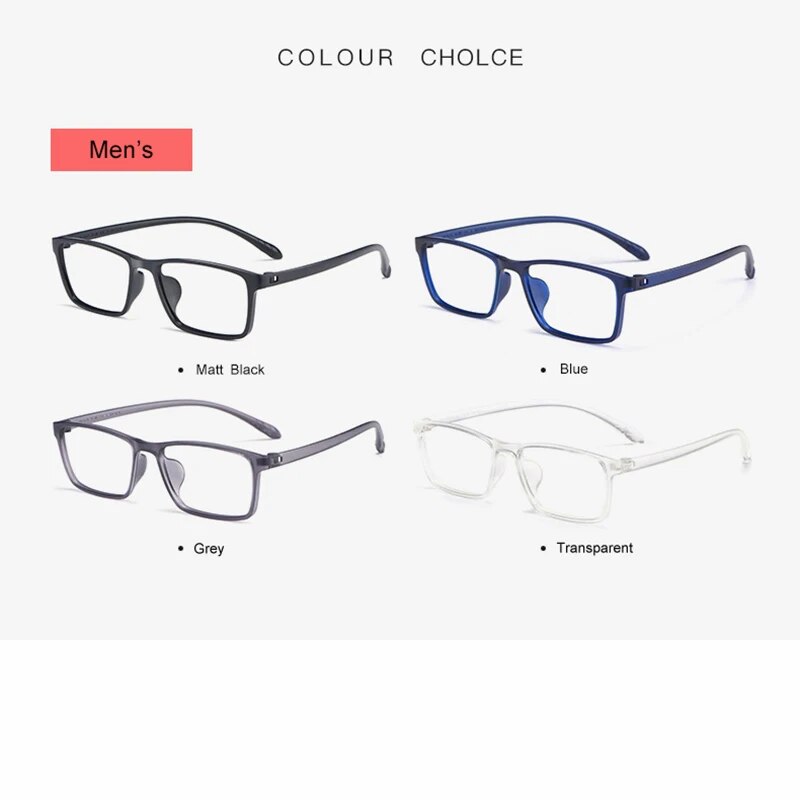 TR90 Screwless Non-Metallic Glasses Frame,Men Women Spectacle Frame Of Myopia Glass Frames for Prison Detention Center FX1X2. 