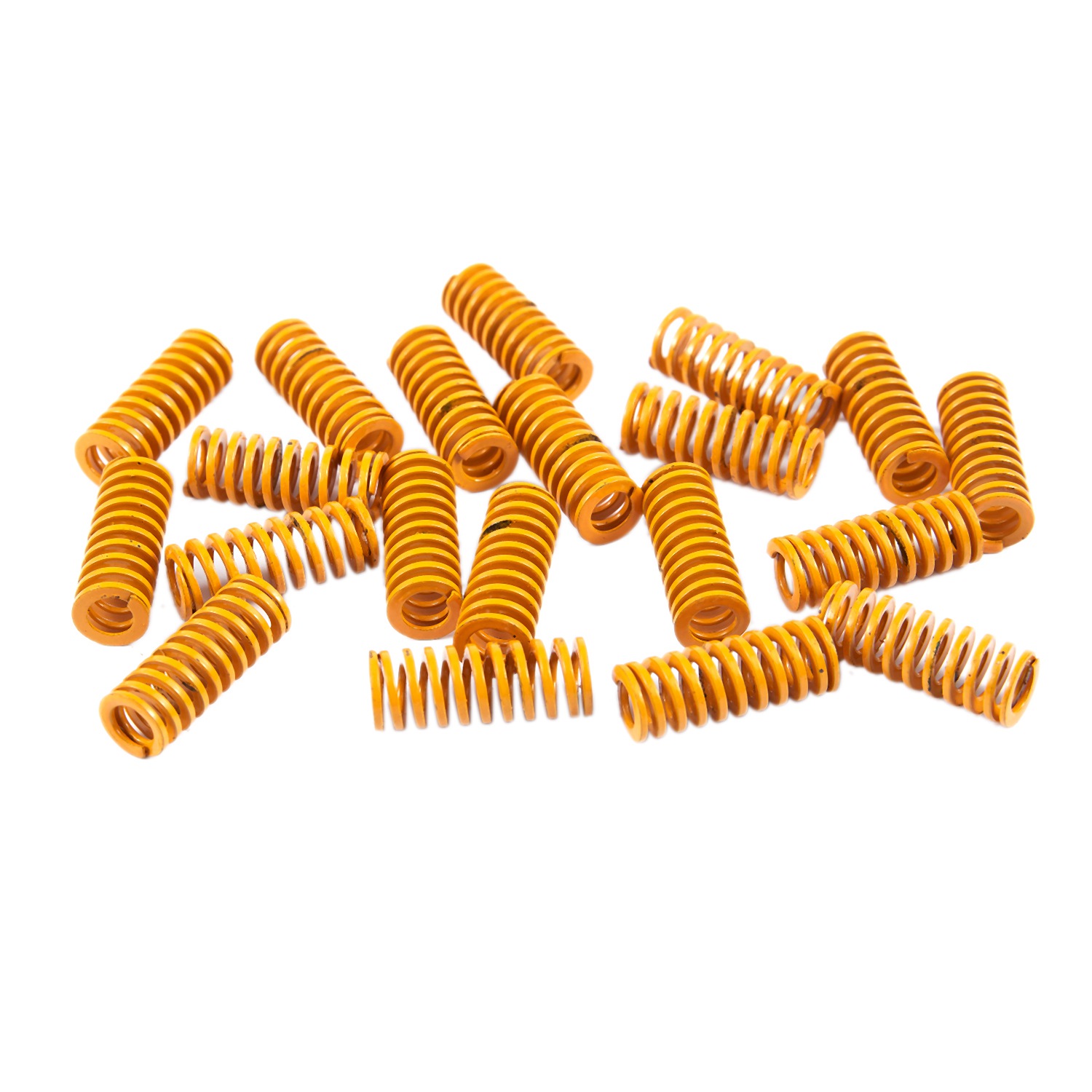 Durable 8Mm Od 20Mm Long Light Load Compression Mould Die Spring Yellow Compression Mould Die Spring for the Ender 3S Bed 20Pcs. 