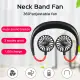 USB Rechargeable Wearable Portable Hand Free Neckband Fan Personal Mini Neck Double Fans 3 Speed Adjustable for Ourdoor