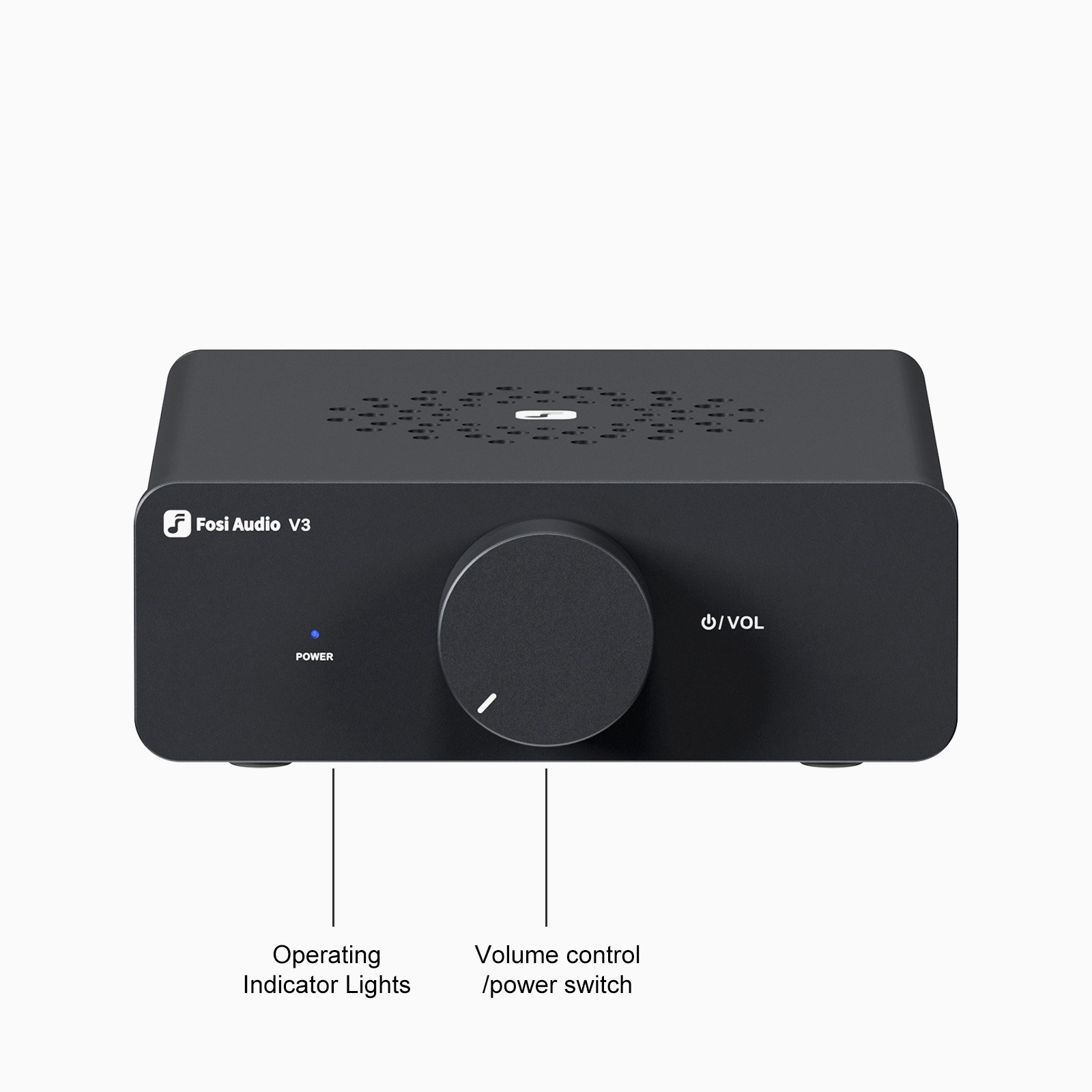 FosiAudio V3 Desktop 48V 5A Mini Power Amplifier HIFI Audiophile Power Amplifier Dual Channel - eu plug. 