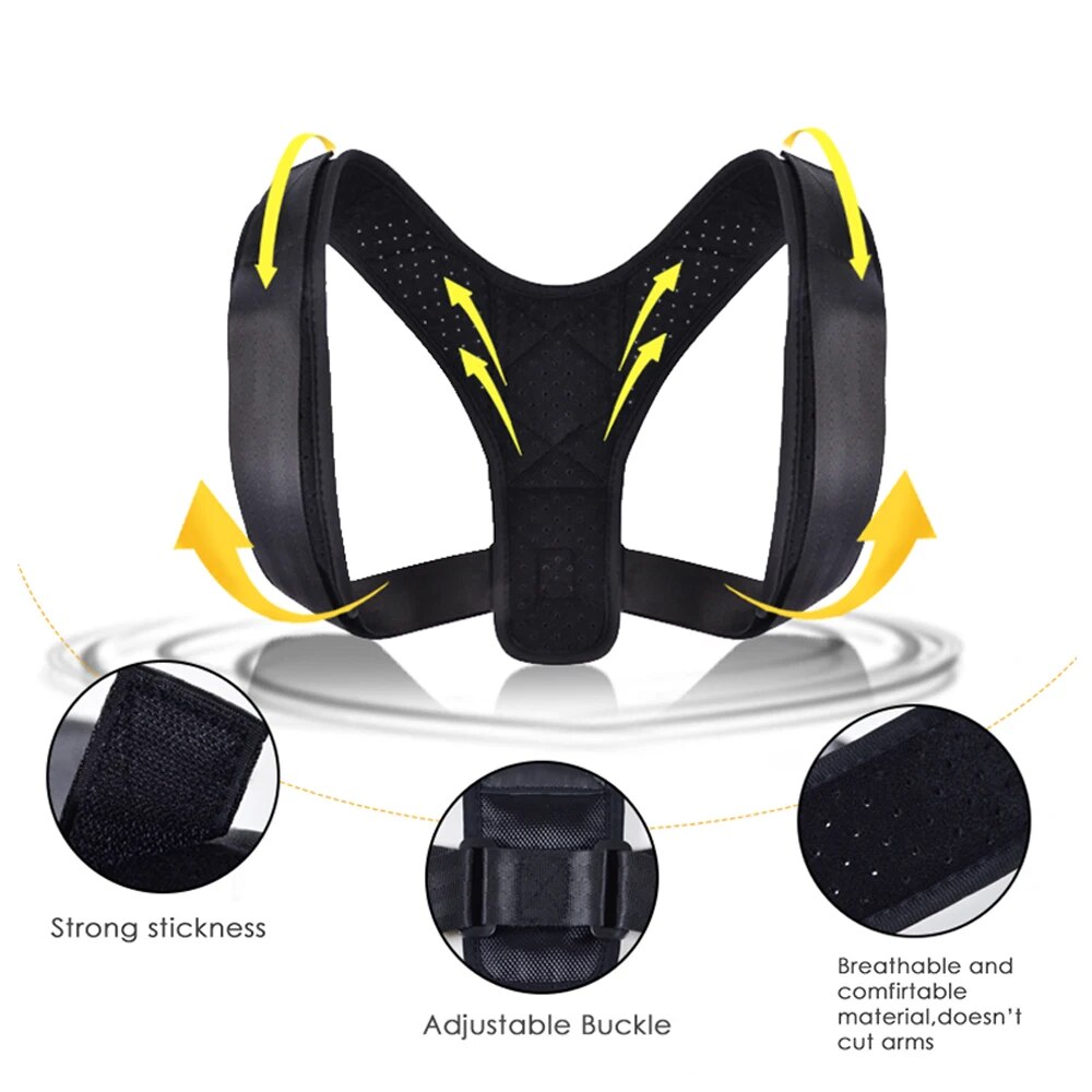 Posture Corrector for Women Men,Comfortable Posture Trainer for Spinal Alignment Posture Support, Adjustable Back Straightener. 