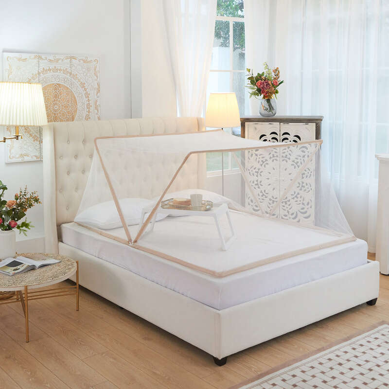 Lazy internet celebrity with the same foldable bottomless net, portable mosquito repellent cover, single person installation free for student up and down bunks. 