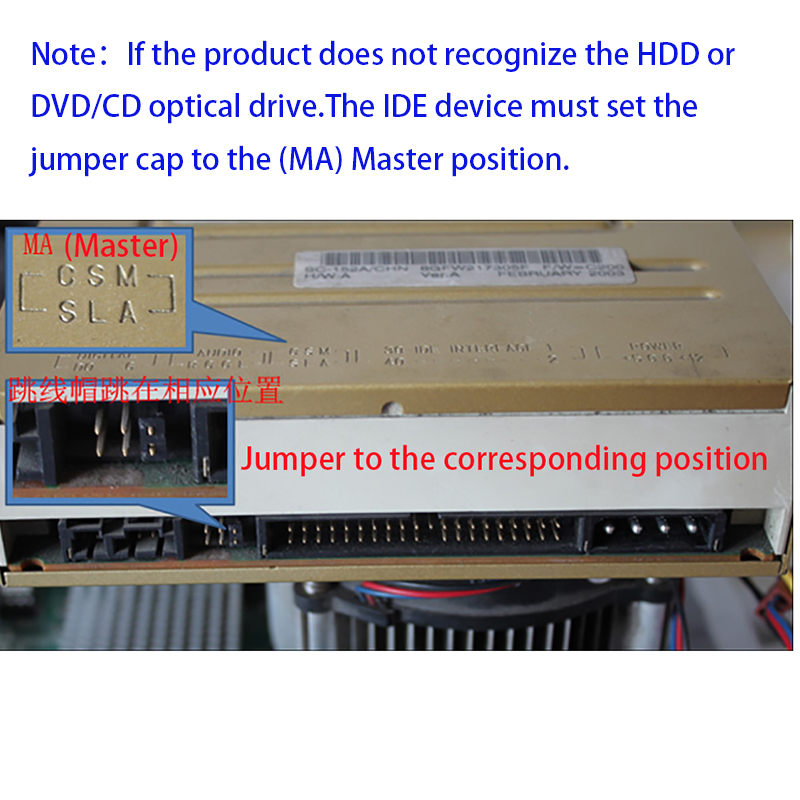 OULLX SATA IDE Adapter 40 Pin IDE to SATA Connector 3.5 HDD IDE/PATA Hard Disk Adapter Converter With 7Pin-SATA Data Cable. 