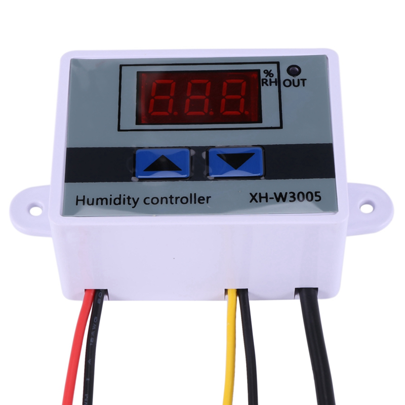 3X Digital Humidity Controller Hygrometer Humidity Control Switch 0-99%Rh Hygrostat with Humidity Sensor AC220V. 