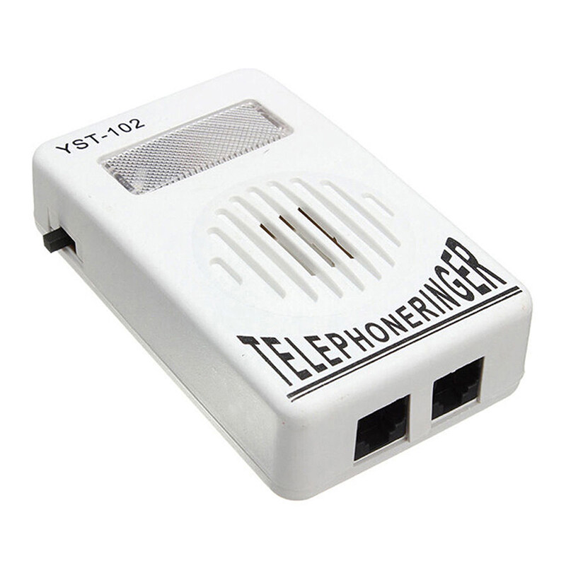 Extra-Loud Telephone Phone Bell Ringer Strobe Light Flasher Sound Amplifier. 