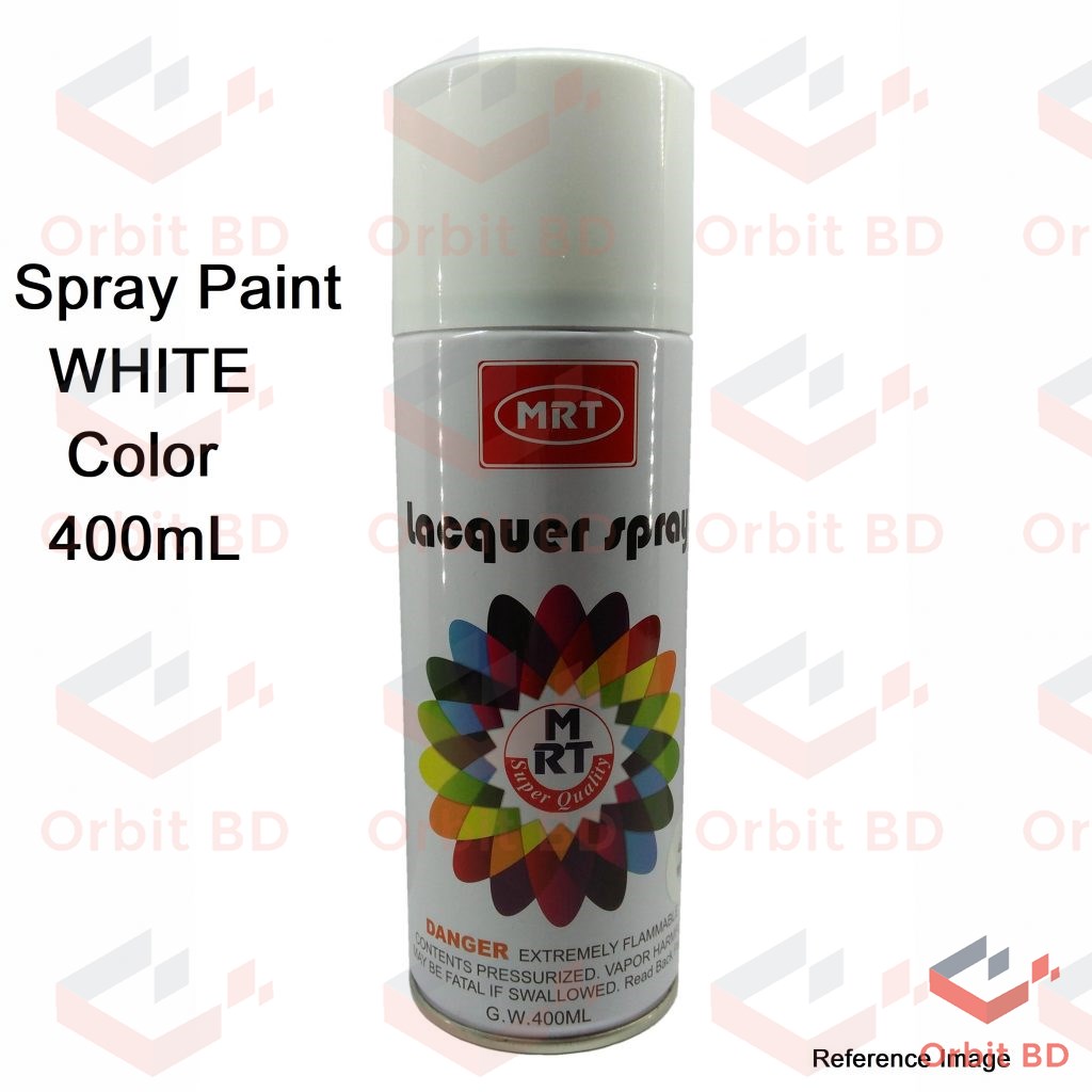 Spray Paint WHITE Color 400mL Multipurpose Spray Paint White Color Uses Metal Wood Plastics Motor Cycles Bi-Cycle Furniture Etc.. 
