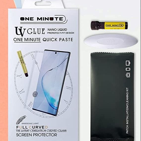 For Samsung Galaxy S25 Ultra One Minute UV Tempered Glass Screen Protector Full Adhesive UV Glue Curved Case Friendly Premium Protector with easy installation. 